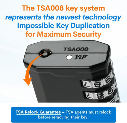 4-Digit TSA Approved Travel Locks – Heavy-Duty Combination Padlock for Travel, Gym, Pelican Case. Black 2-Pack.