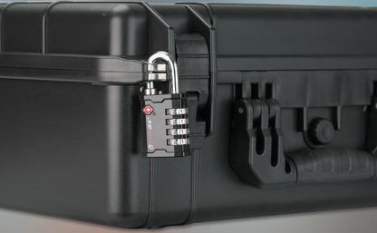 4-Digit TSA Approved Travel Locks – Heavy-Duty Combination Padlock for Travel, Gym, Pelican Case. Black 2-Pack.