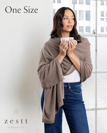 zestt Dreamsoft Travel Scarf, Wrap and Shawl for Women, Organic Cotton