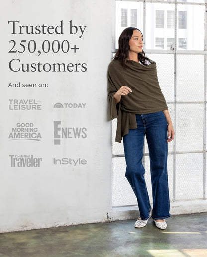 zestt Dreamsoft Travel Scarf, Wrap and Shawl for Women, Organic Cotton