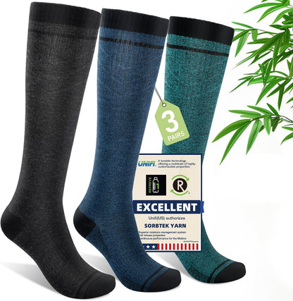 Compression Socks Women & Men 15-20 mmHg for Flying