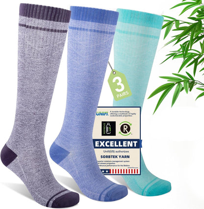 Compression Socks Women & Men 15-20 mmHg for Flying