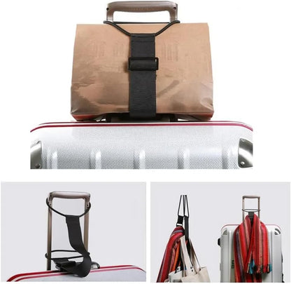 2 Pack Luggage Straps for Add a Bag Bungees Lightweight Easy Elastic Wrap Belts for Attaching Extra Bags Purse to Suitcase Handle Handbag Backpack Spinner Carryon Travel Airport