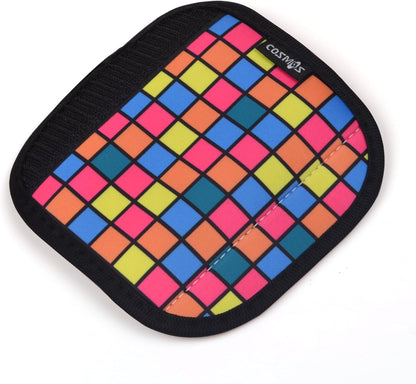 2 Pcs Luggage Handle Wraps Soft Neoprene Grip Handle Cover Detachable Luggage Identifier for Luggage Suitcase Travel Bag Trolley Case Travel Accessories (Puzzle Pattern)