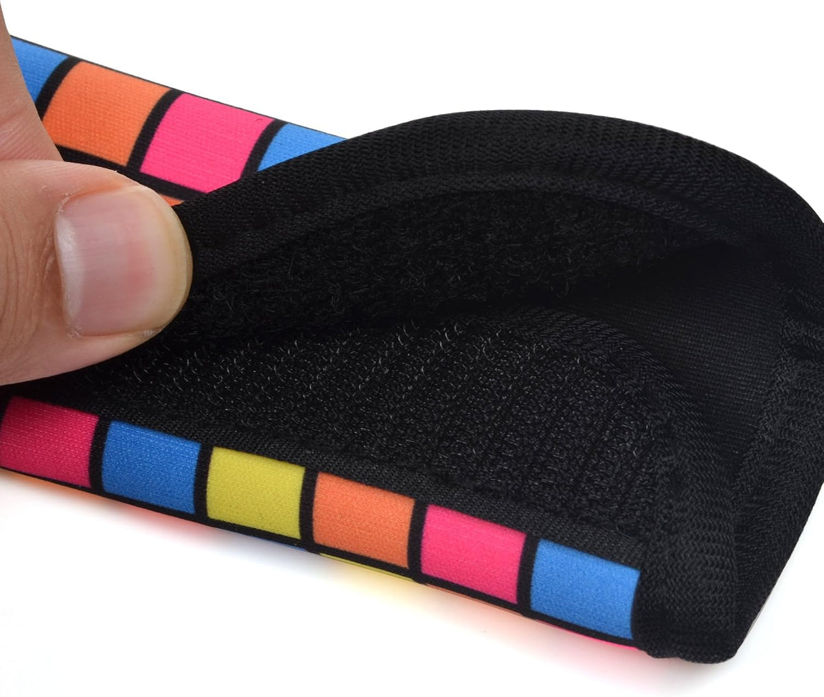 2 Pcs Luggage Handle Wraps Soft Neoprene Grip Handle Cover Detachable Luggage Identifier for Luggage Suitcase Travel Bag Trolley Case Travel Accessories (Puzzle Pattern)