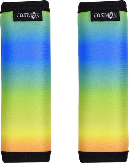 2 Pcs Luggage Handle Wraps Soft Neoprene Grip Handle Cover Detachable Luggage Identifier for Luggage Suitcase Travel Bag Trolley Case Travel Accessories (Puzzle Pattern)