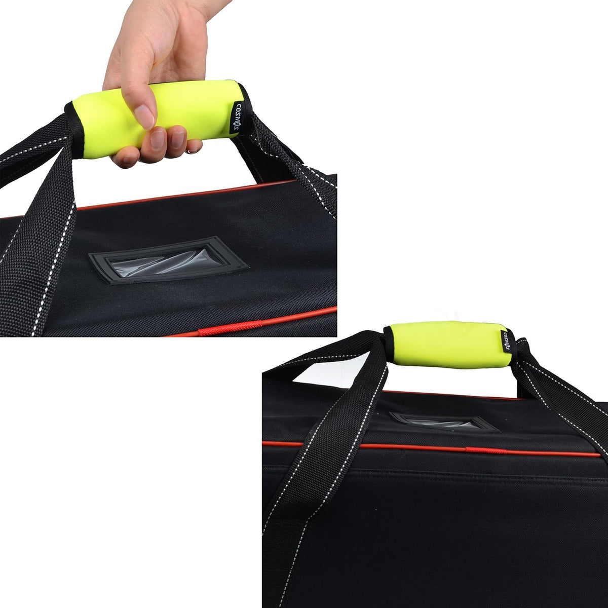 2 Pcs Luggage Handle Wraps Soft Neoprene Grip Handle Cover Detachable Luggage Identifier for Luggage Suitcase Travel Bag Trolley Case Travel Accessories (Puzzle Pattern)
