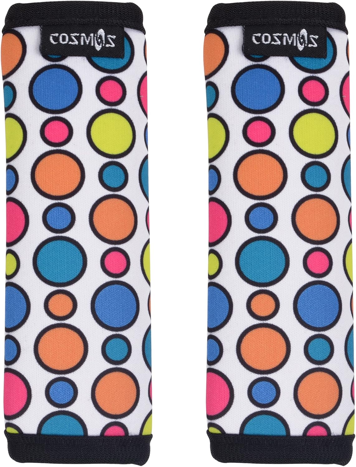 2 Pcs Luggage Handle Wraps Soft Neoprene Grip Handle Cover Detachable Luggage Identifier for Luggage Suitcase Travel Bag Trolley Case Travel Accessories (Puzzle Pattern)