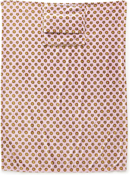 Women's Fleece Plush Throw Blanket, Mini Flower Dot Lavender Frost, One Size